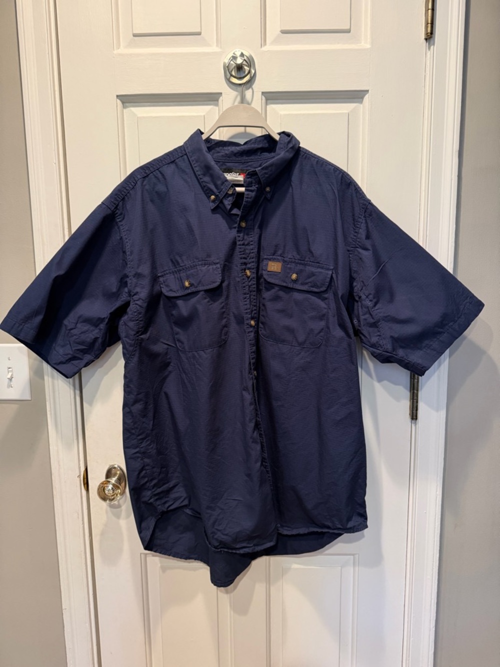 Wrangle Riggs Workwear Shirt Mens Navy XXL